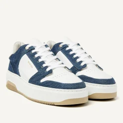 DAMES Nubikk Basket Court Denim Sneakers Voor Dames