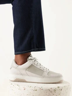 Heren Nubikk Basket Court Lichtgrijze Sneakers Voor Heren