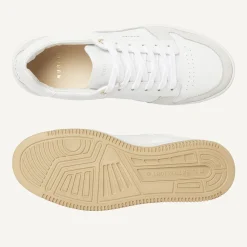 DAMES Nubikk Basket Court Witte Sneakers Voor Dames