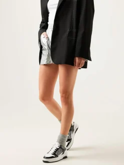 DAMES Nubikk Basket Court Zwarte Glitter Sneakers Voor Dames