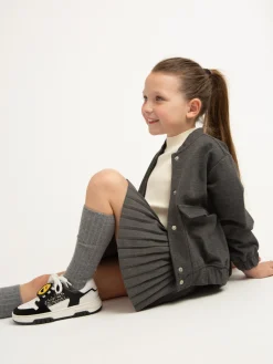 Nubikk Basket Court Zwarte Glitter Sneakers Voor Kids