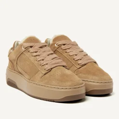 DAMES Nubikk Basket Teddy Bruine Sneakers Voor Dames