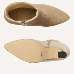 DAMES Nubikk Bibi Coco Taupe Enkellaarzen Voor Dames