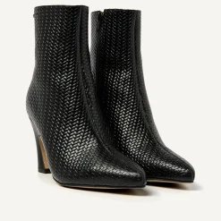 DAMES Nubikk Bibi Coco Zwarte Enkellaarzen Voor Dames