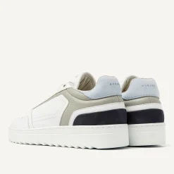 Heren Nubikk Cliff Cane Wit Blauwe Sneaker Voor Heren