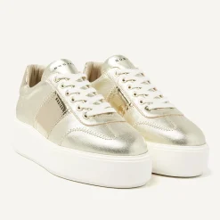DAMES Nubikk Elise Wing Gouden Sneakers Voor Dames
