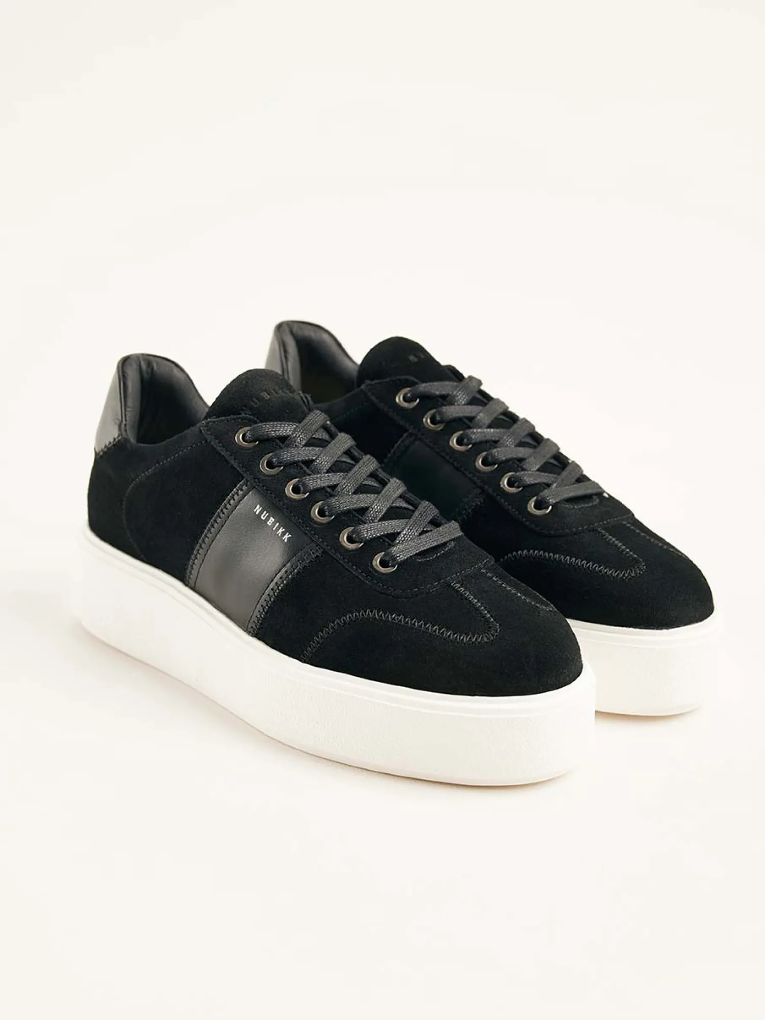 DAMES Nubikk Elise Wing Zwarte Sneakers Voor Dames