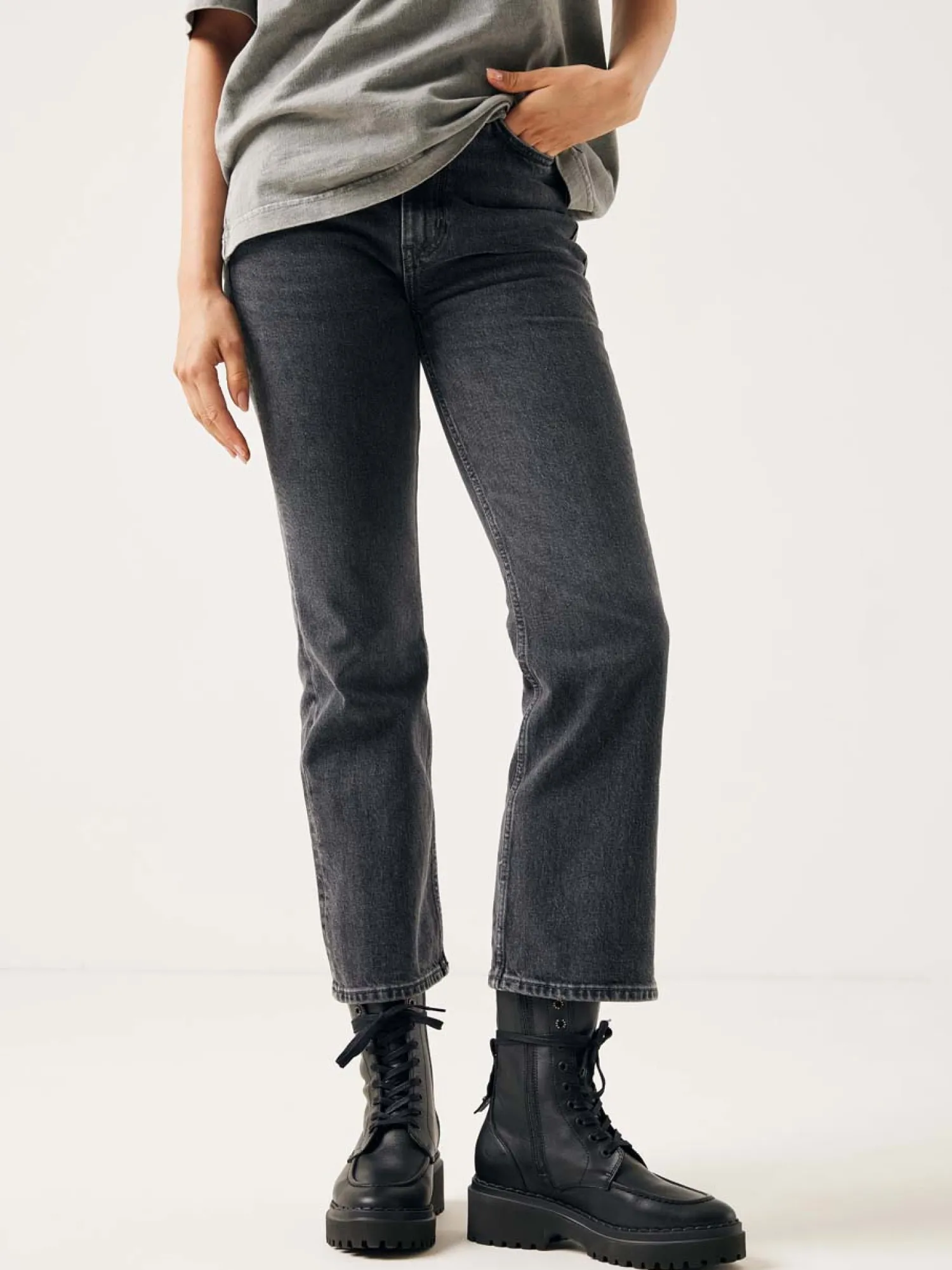 DAMES Nubikk Fae Aubine Zwarte Biker Boots Voor Dames