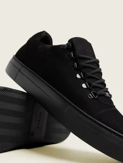 Heren Nubikk Jagger Classic Nubuck Zwarte Raven Sneakers Voor Heren