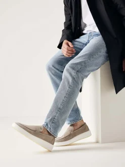 Heren Nubikk Jiro Mio Beige Loafers Voor Heren