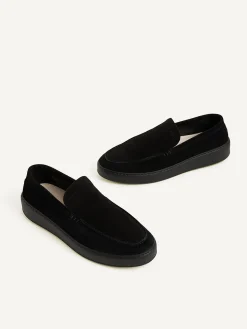 Heren Nubikk Jiro Mio Zwarte Raven Loafers Voor Heren