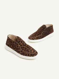 DAMES Nubikk Jiro Sua Leopard Suede Loafers For Women