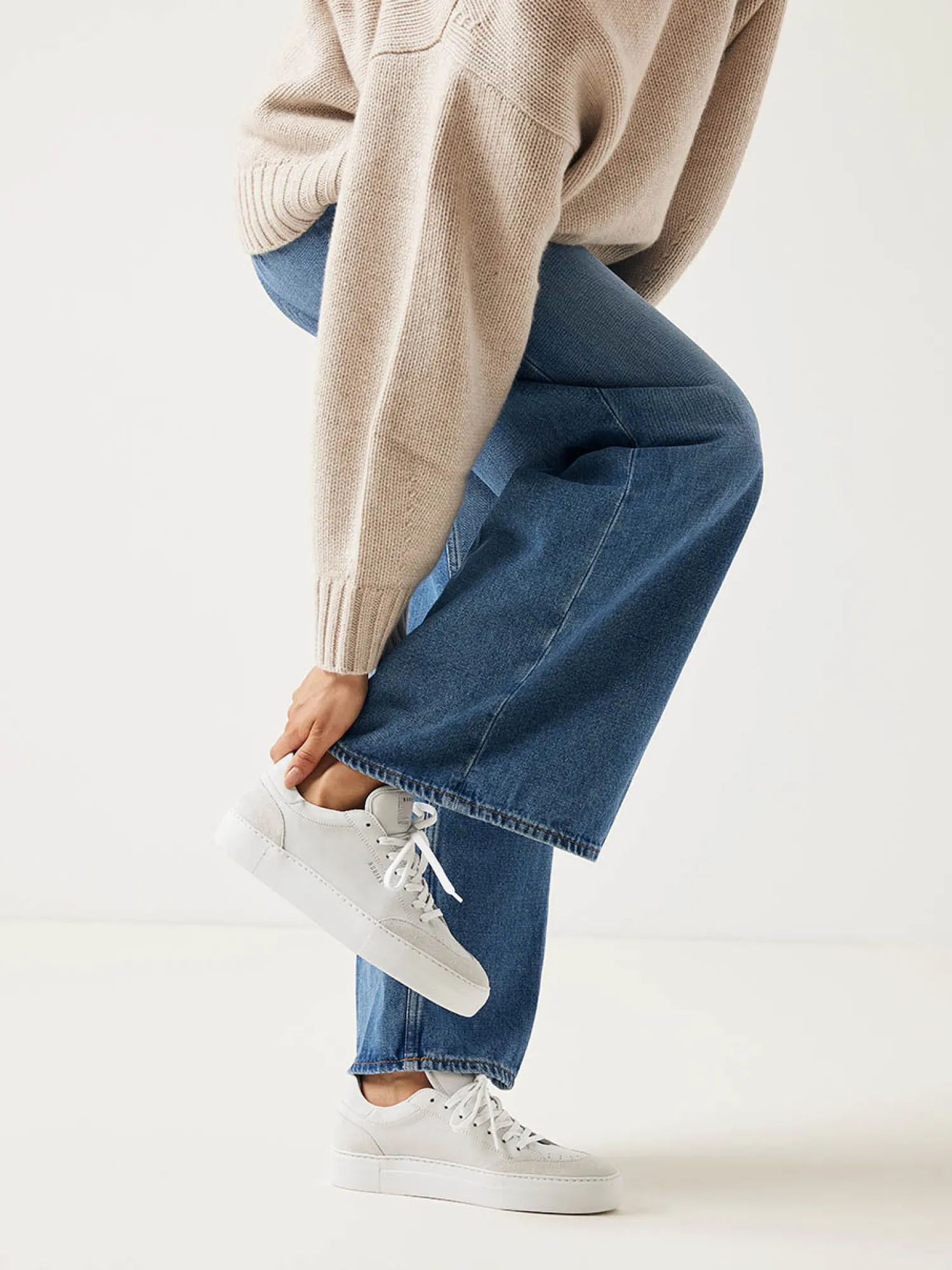 DAMES Nubikk Jolie Tora Witte Sneakers Voor Dames