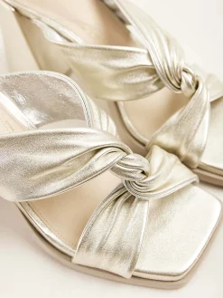 DAMES Nubikk Lana Twist Gouden Sandalen Voor Dames