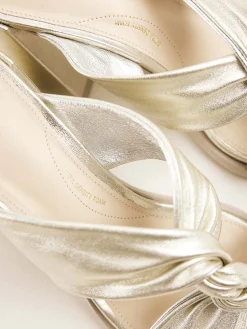 DAMES Nubikk Lana Twist Gouden Sandalen Voor Dames