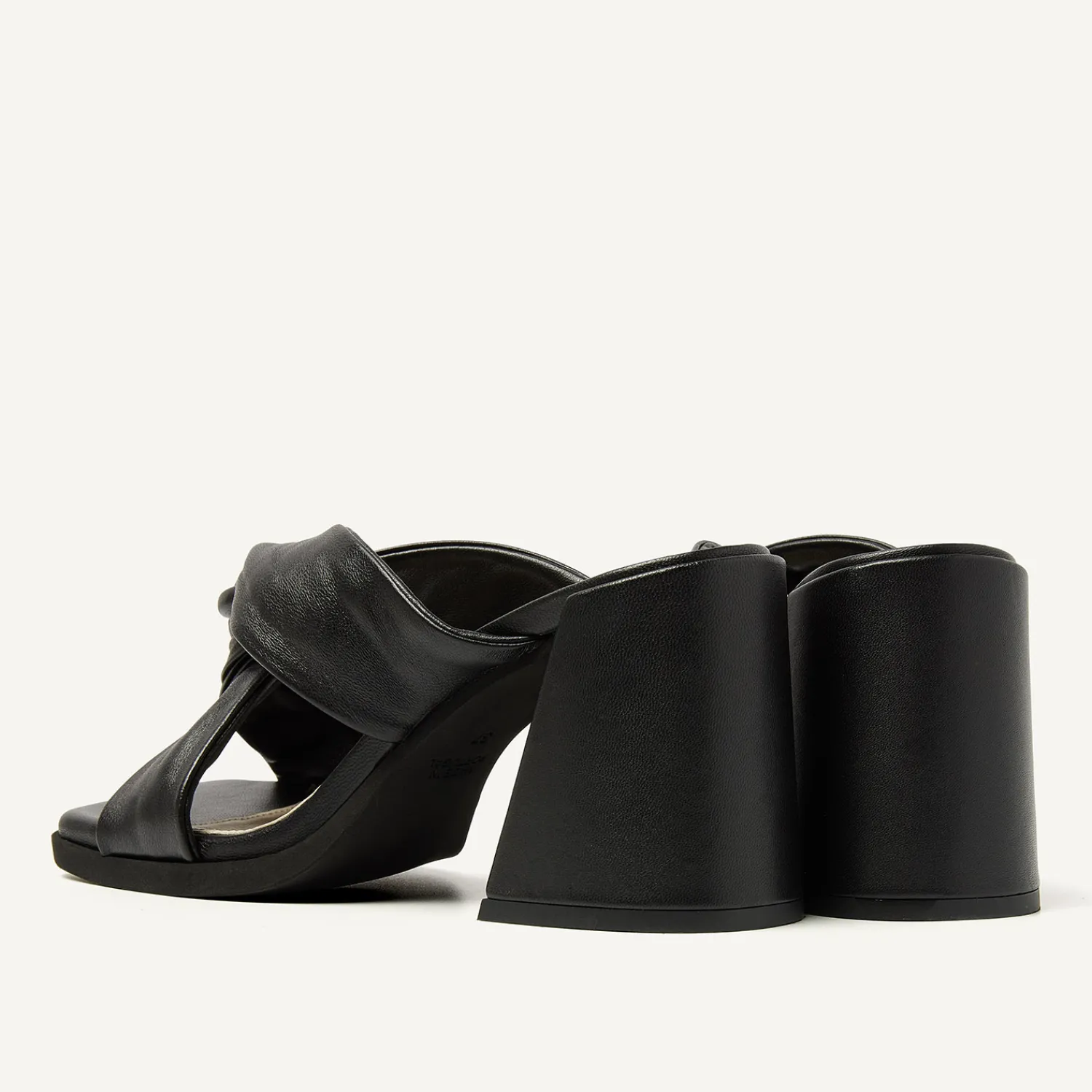 DAMES Nubikk Lana Twist Zwarte Sandalen Voor Dames