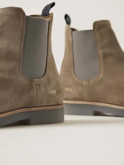Heren Nubikk Logan Chelsea Taupe Boots Voor Heren