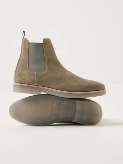 Heren Nubikk Logan Chelsea Taupe Boots Voor Heren
