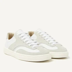 Heren Nubikk Ray Owen Wit Grijze Sneakers Voor Heren