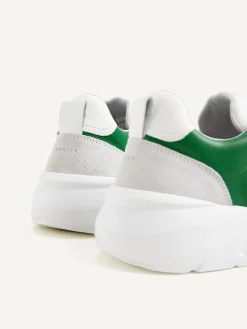 Heren Nubikk Roque Road Wave Wit Groene Sneakers Voor Heren