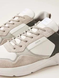 Heren Nubikk Roque Road Wave Witte Combi Sneakers Voor Heren