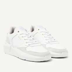 DAMES Nubikk Roque Road Wave Witte Snakeprint Sneakers Voor Dames