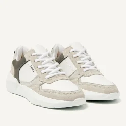 Nubikk Roque Road Wave JR Wit Grijze Sneakers Voor Kids