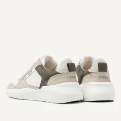 Nubikk Roque Road Wave JR Wit Grijze Sneakers Voor Kids