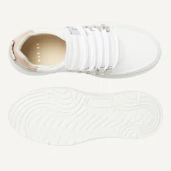 DAMES Nubikk Roque Roman Wit Beige Sneakers Voor Dames