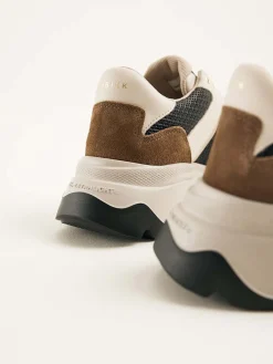 DAMES Nubikk Ross Jaden Bruine Sneakers Voor Dames