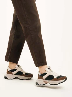 DAMES Nubikk Ross Jaden Bruine Sneakers Voor Dames